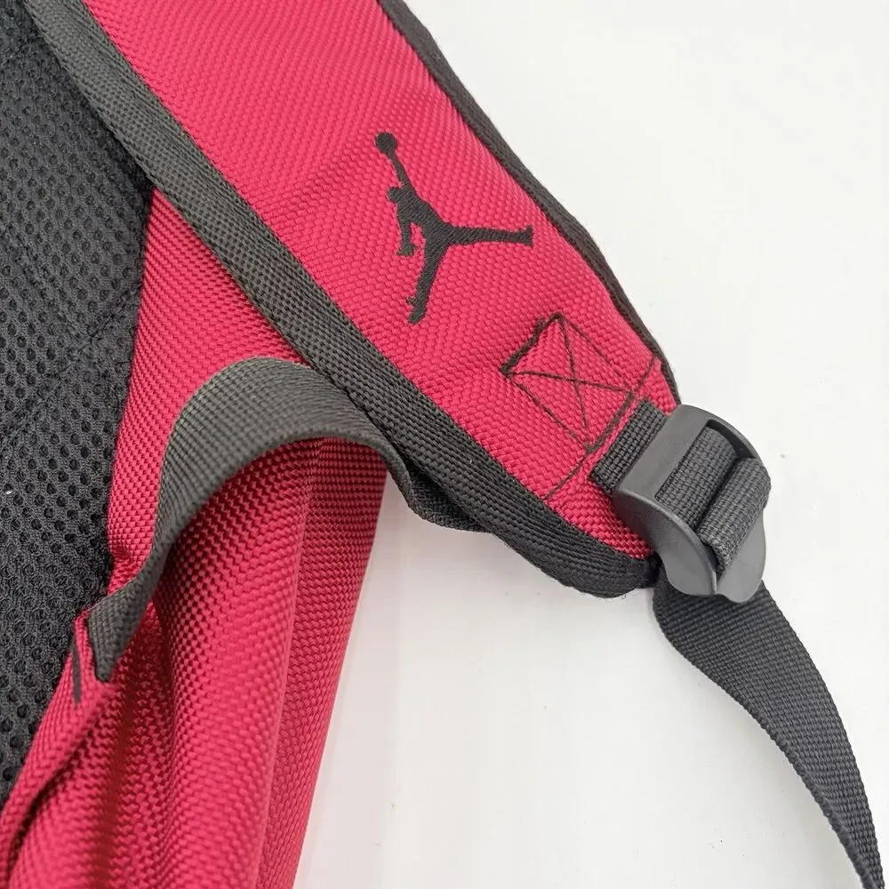 NIKE JORDAN Backpack Gray Pink Jumpman Laptop School Travel Bag